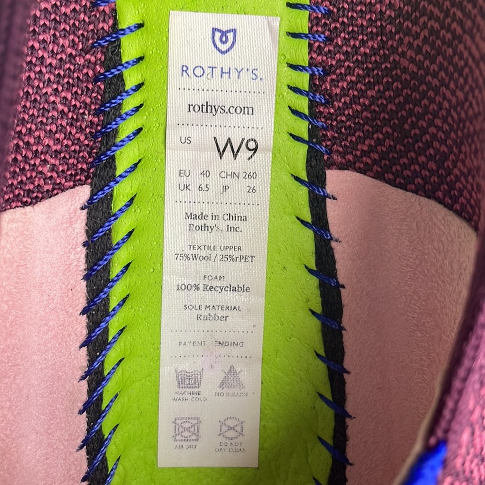 Rare Retired Rothy’s The Flat Fig Python Size 9 - image 8